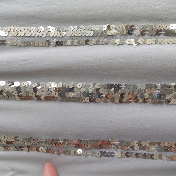 HOSS INTROPIA TAUPE EMBELLISHED FRONT KNEE LENGTH DRESS SIZE 36 OR US 4 - Picture 8 of 8